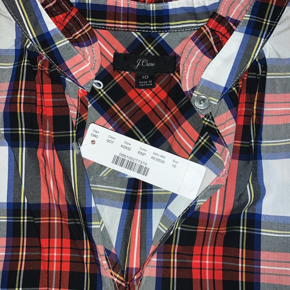 J. Crew woman’s blouse. Size 10. Brand new, tag still on.